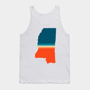Mississippi State Retro Map Tank Top